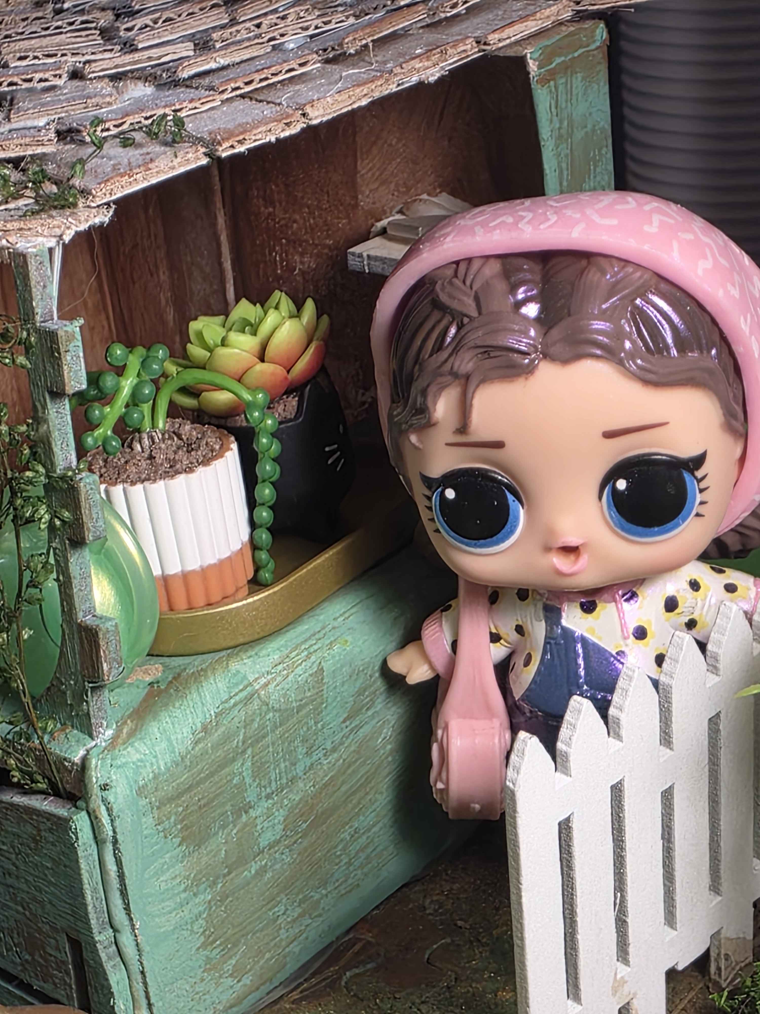 tiptoing through the mini garden
